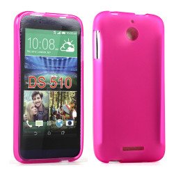 HTC Desire 510 TPU Gel Soft Case (Hot Pink)